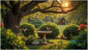 proximity to trees and shrubs