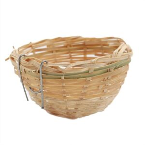 QAOlDH Bird Nest,Bamboo Wicker Woven B0F5BCF2BX