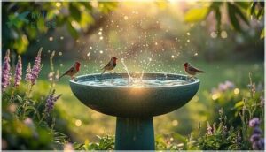 recycled plastic bird bath bowls