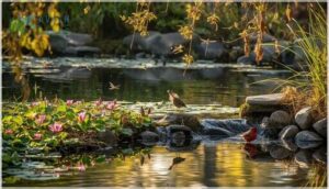reflective ponds and natural streams