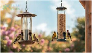 rotating port and hanging feeders