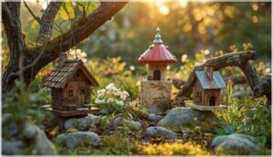rustic and whimsical birdhouses