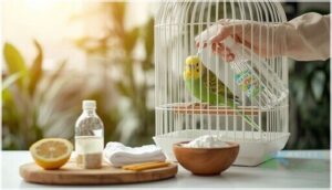 safe and non-toxic bird cage cleaners