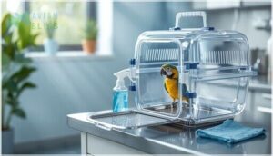 safety and hygiene in bird carriers