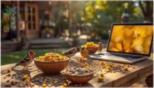 safflower and nyjer seeds