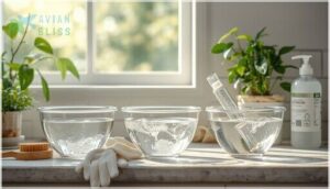 sanitizing with safe cleaning solutions