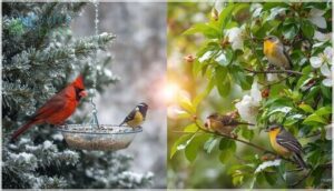 seasonal bird visitors and migration