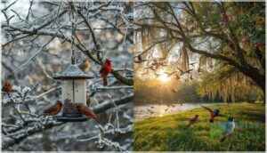 seasonal changes in backyard bird populations
