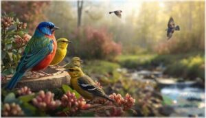 seasonal visitors and rare backyard species