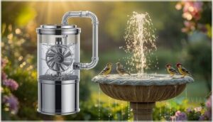 self-priming bird bath operation