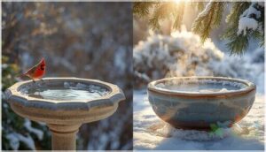 shallow vs. deep bird baths