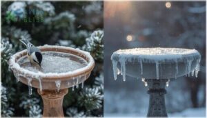 shallow vs. deep bird baths