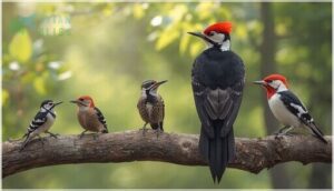 size and plumage patterns