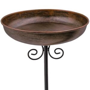 Small Metal Bird Bath for B0DFLGPY2F