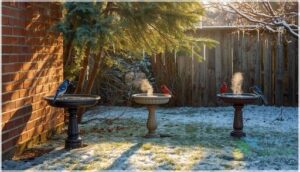 smart bird bath placement strategies