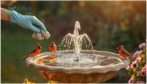 solar fountain maintenance tips
