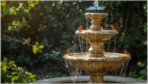solar-powered fountains and eco-friendly options