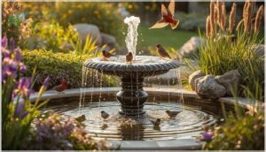 solar-powered fountains and pumps
