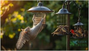 squirrel-proofing and bird feeder protection