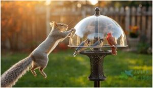 squirrel-proofing your bird feeder pole