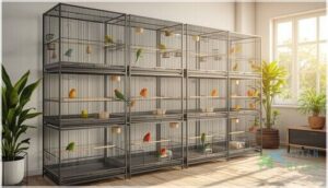 stacking and breeding cage stands