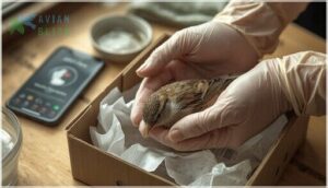 steps to take when finding an injured bird