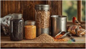 storing and handling bird seed