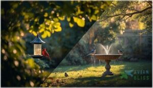 sun vs. shade placement