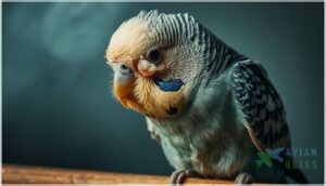 swelling or discharge around eyes and beak swelling or discharge around eyes and beak