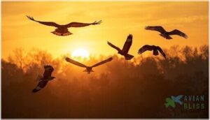 tail and wing characteristics