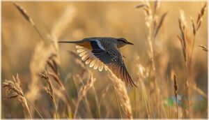 tail, wings, and posture