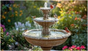 tiered fountain bird baths