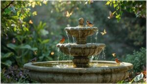 tiered garden fountains