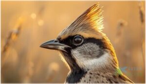 tiny black horns and facial patterns