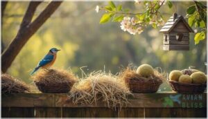 tips for offering nesting materials in your yard