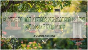 types of bird feeders for gardens