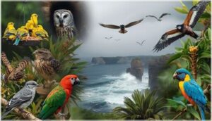 types of birds featured on major live cams