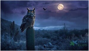 types of night birds in arizona