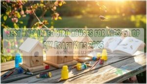 unpainted bird houses for kids