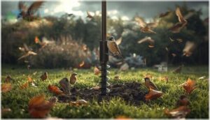 using ground augers and pole stabilizers using ground augers and pole stabilizers