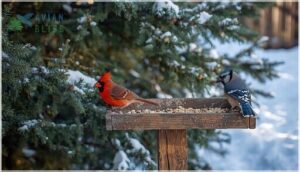 using ground-level and platform feeding options