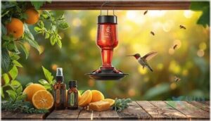 using natural bee deterrents safely