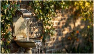 wall-mounted waterfall bird baths