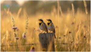 western and eastern meadowlark
