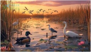 wetland and aquatic birds