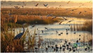 wetland reconstruction for migratory birds