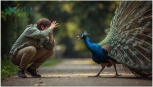 what to do if attacked by a peacock