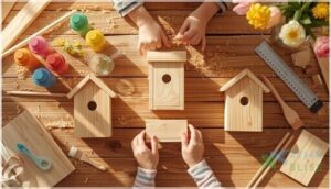 what to look for in kids’ unpainted birdhouses