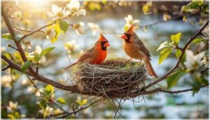 when is cardinal nesting season