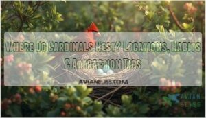 where do cardinals nest